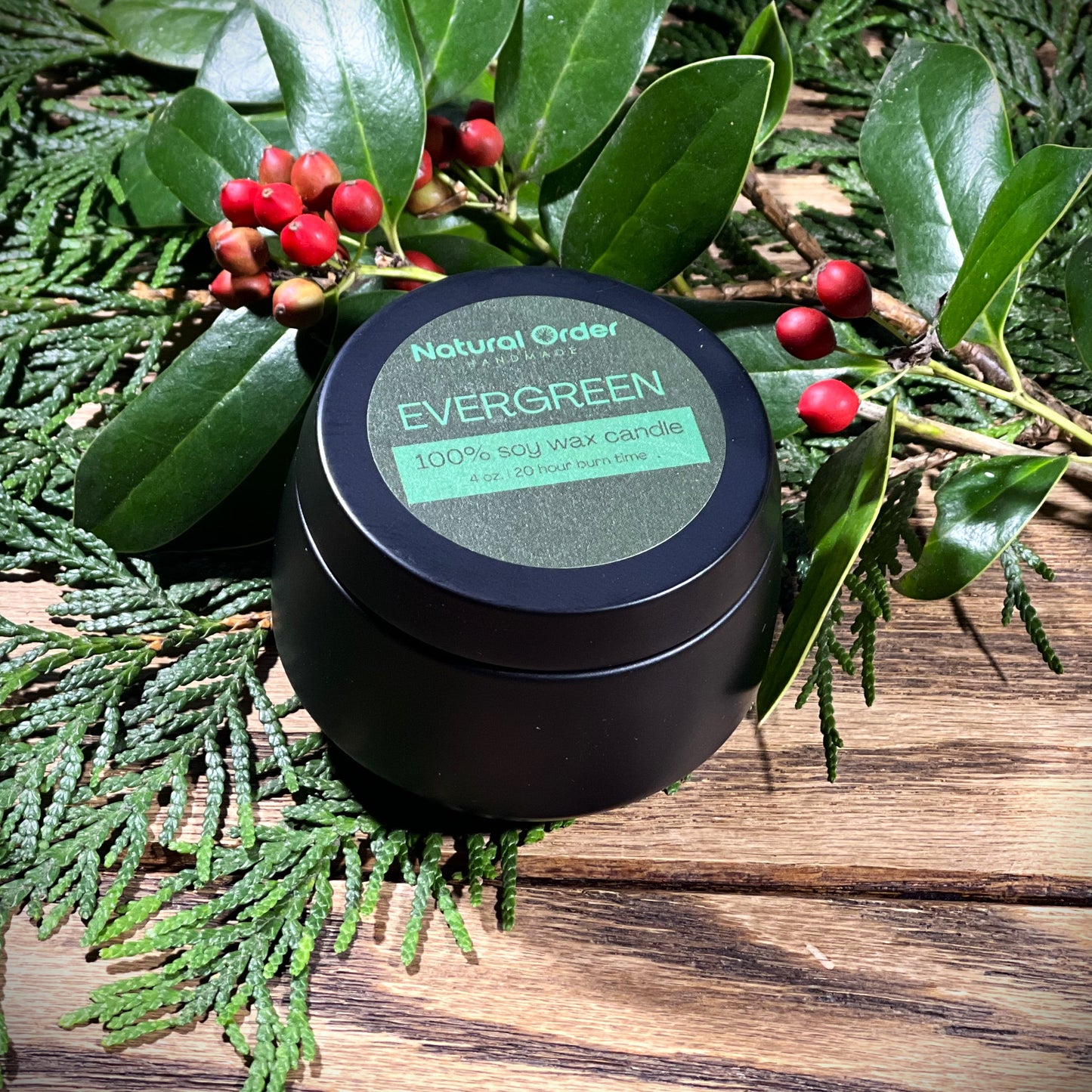 Evergreen Soy Candle 4 ounce