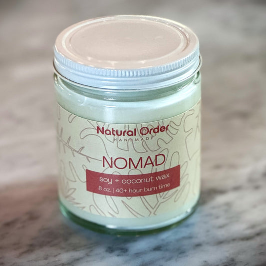 Nomad, Soy + Coconut Wax Candle 8 ounce