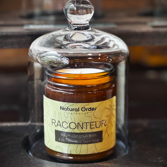 Raconteur, Soy + Coconut Wax Candle 8 ounce