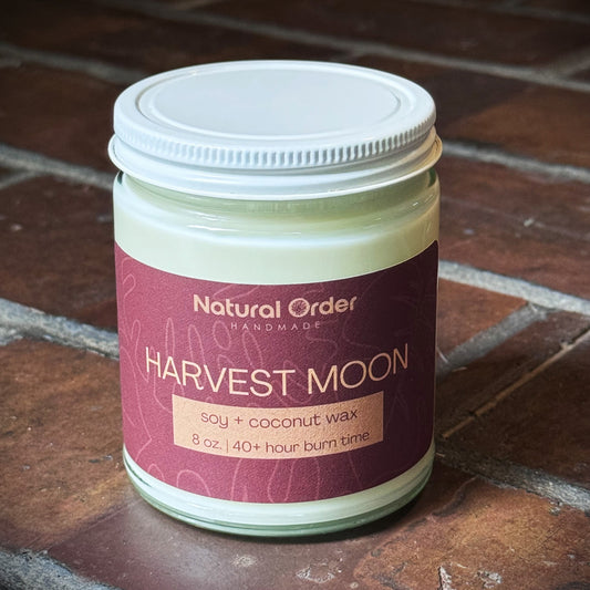 Harvest Moon, Soy + Coconut Wax Candle 8 ounce