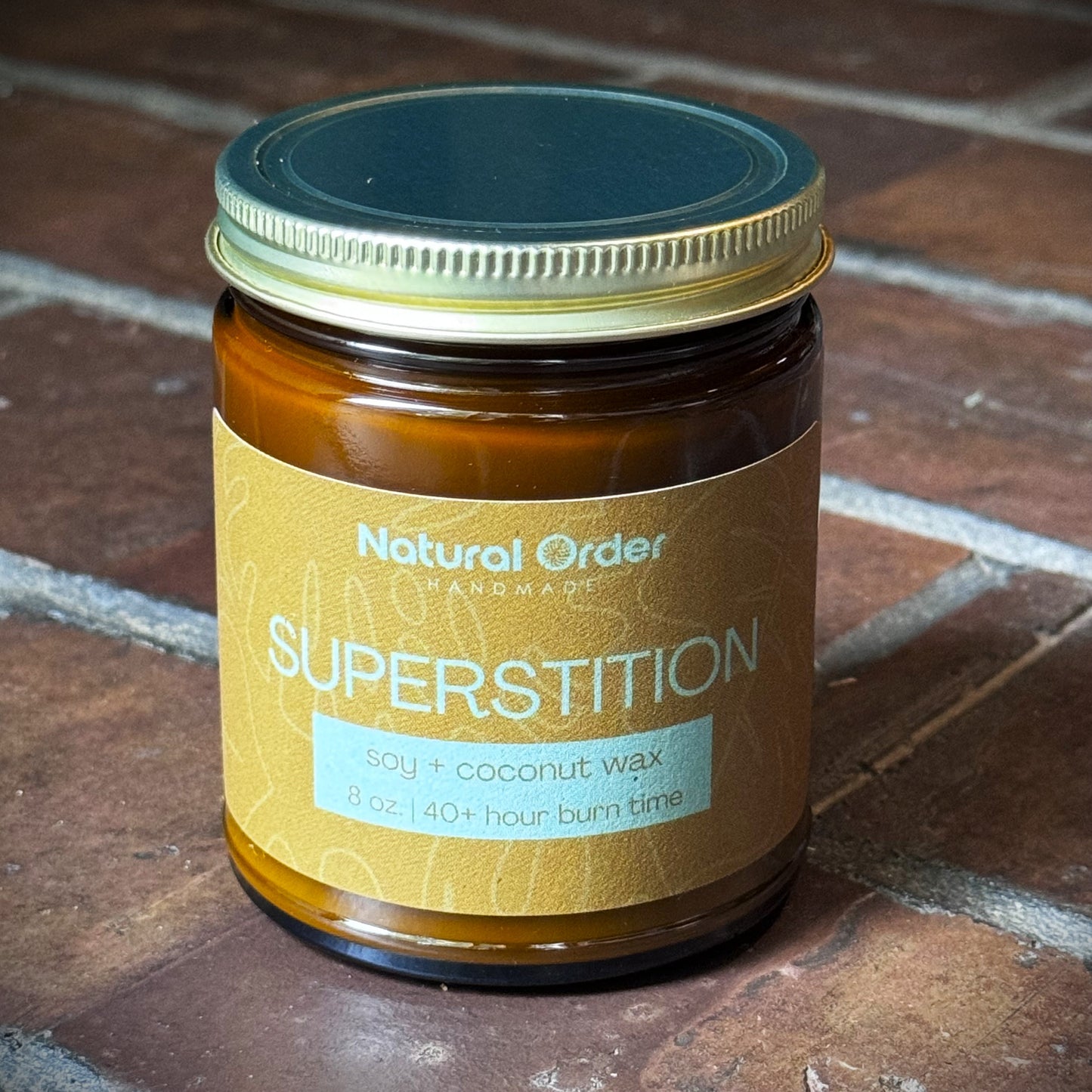 Superstition, Soy + Coconut Wax Candle 8 ounce