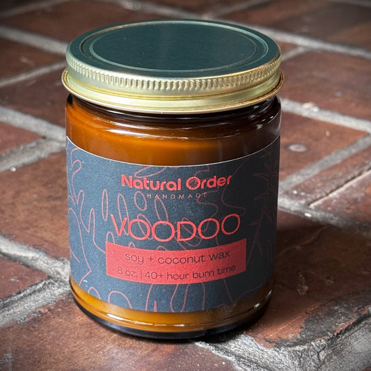 Voodoo, Soy + Coconut Wax Candle 8 ounce