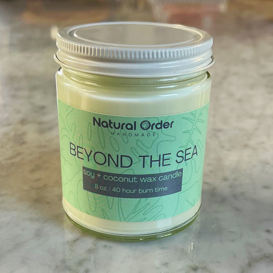 Beyond the Sea, Soy + Coconut Wax Candle 8 ounce
